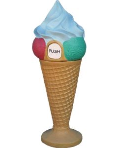 Eis Abfalleimer übergroß XXL