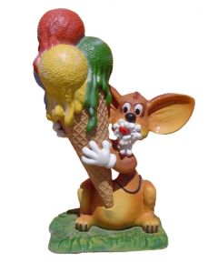 Hase mit Eistüte übergroß XXL