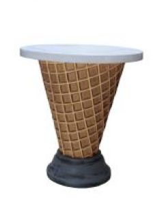 Eistisch mit Waffel übergroß XXL