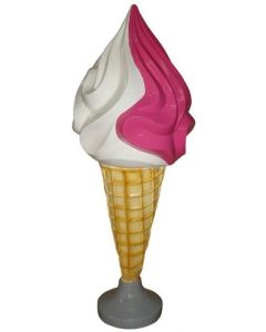 Mittleres Softeis in versch. Farben vergrößert