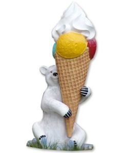 Eisbär mit Eistüte verkleinert