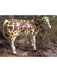 Designerkalb  Giraffenmotiv lebensgroß