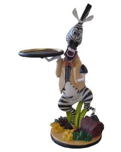 Zebra als Butler verkleinert