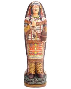 mittlere Indianerstatue als CD-Regal verkleinert