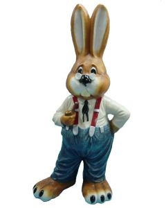 gr0ßer Osterhase mit Pfeife vergrößert