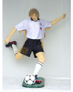 Fußball Spieler lebensgroß