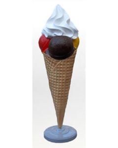 Eis mit Sahne übergroß XXL