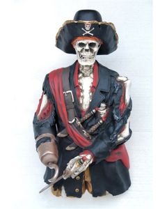 Piratenskelett halb lebensgroß