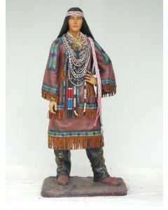 Indianerfrau Squaw lebensgroß
