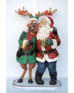Weihnachtsmann Happy Hour lebensgroß