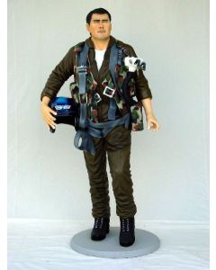 Jagdpilot lebensgroß