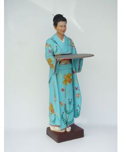Japanische Geisha lebensgroß