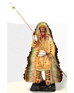 Indianerhäuptling lebensgroß