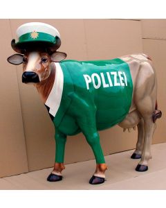 Kuh Polizei lebensgroß