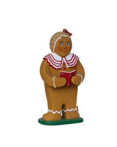 Lebkuchen-Mädchen mit Buch vergrößert