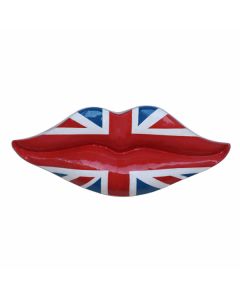 Lippen mit englischer Bemalung übergroß XXL