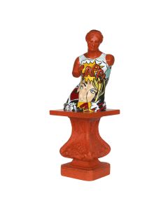 Venus Torso im PopArt Style auf Säule lebensgroß