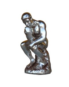 Der Denker in Silber metallic verkleinert