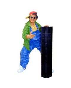 Rapper mit CD-Ständer verkleinert