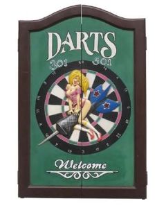 Girl-Dartkasten lebensgroß