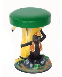 Kinderhocker Affe mit Banane verkleinert