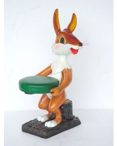 Kinderhocker Fuchs lebensgroß