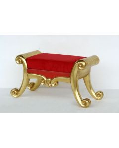 Weihnachtsthron Fußhocker lebensgroß