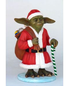 Meister Yoda als Santa Claus lebensgroß
