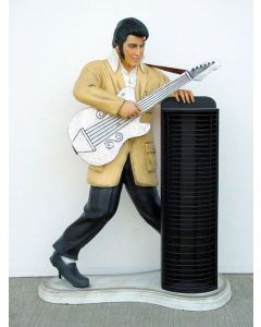Elvisdouble klein mit Gitarre und CD-Ständer verkleinert