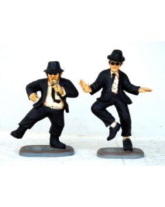 Blues Brothers tanzend klein verkleinert