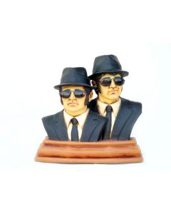 Blues Brothers Büsten mit Sonnenbrillen lebensgroß