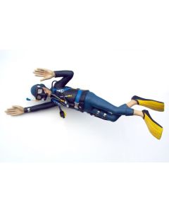 Taucher Schwimmend lebensgroß