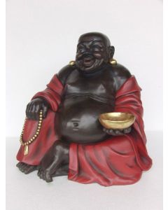 Buddha Rot Schwarz verkleinert