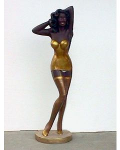 Sexy Schwarze Frau lebensgroß
