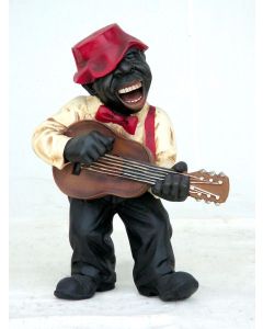 Lustiger Jazz Gitarrenspieler verkleinert