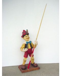 Pinocchio als Queue-Halter lebensgroß