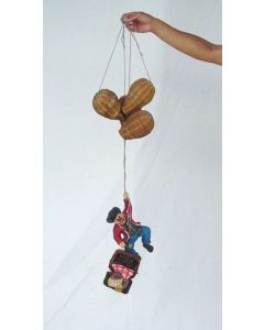 Clown mit Rattan Ballons verkleinert