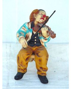 Clown mit Violine verkleinert