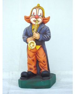 Clown mit Saxophon klein verkleinert