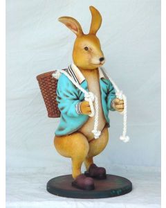 Osterhase mit Korbtrage vergrößert