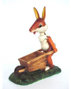 Osterhase Modern mit Schubkarre vergrößert