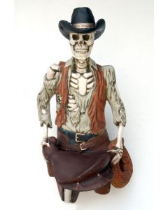 Cowboyskelett halb lebensgroß