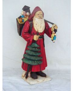 Weihnachtsmann mit Tannenbaum verkleinert