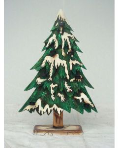Tannenbaum mit Kerzenhalter mittel verkleinert