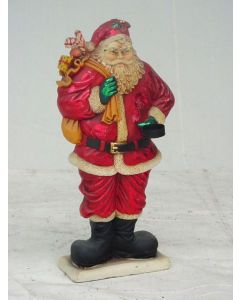 Weihnachtsmann mit Kerzenhalter mittel 2D verkleinert