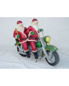 Weihnachtsmänner auf Harley verkleinert