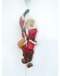 Weihnachtsmann kletternd klein verkleinert