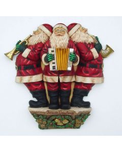 Weihnachtsmänner musizierend verkleinert
