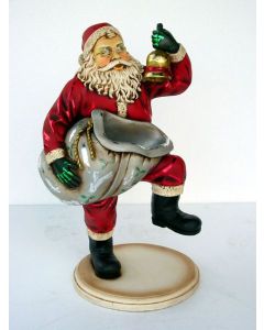 Weihnachtsmann laufend klein verkleinert