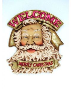 Weihnachtsmann Willkommensschild lebensgroß
